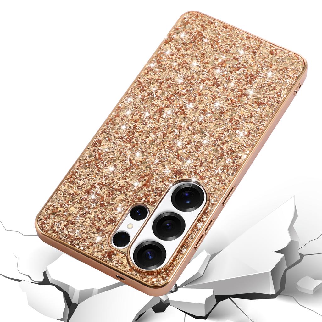 For Samsung Galaxy S26 Ultra Case Electroplating TPU + PC Sparkling Glitter Phone Back Cover