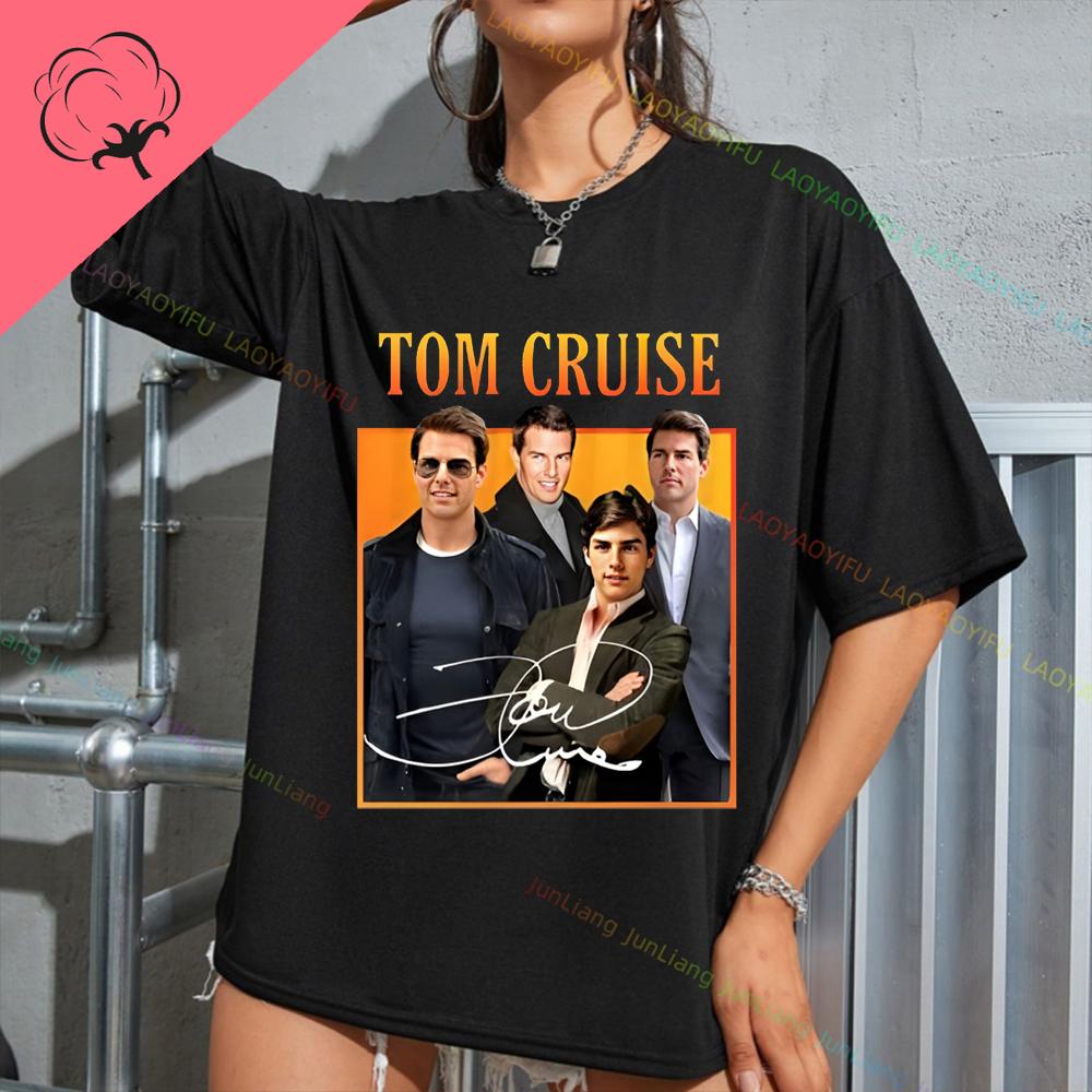 Tom Cruise Amerikanischer Schauspieler Unisex Grafik T-Shirts 100% Baumwolle Streetwear Neu in Oberteile T-Shirts T-Shirt Lustiges Shirt Unisex Kleidung