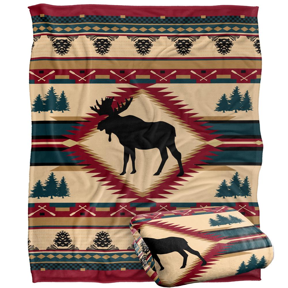 JQ Licensing Silky Moose Supersoft Blanket
