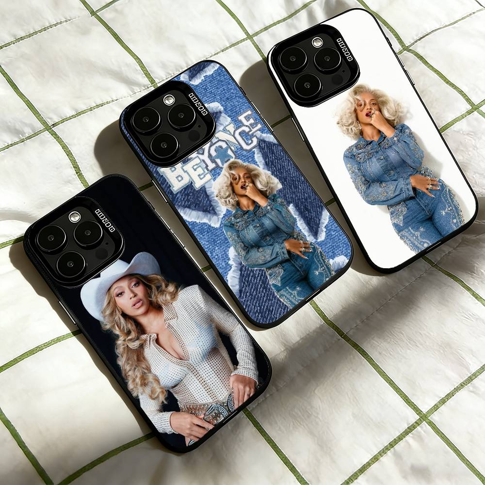 Beyoncé - Cowboy Carter Phone Case For iPhone 17,16,15,14,13,12,11 Plus,Pro Max,XS,Colored Silver Plated Inside Cover