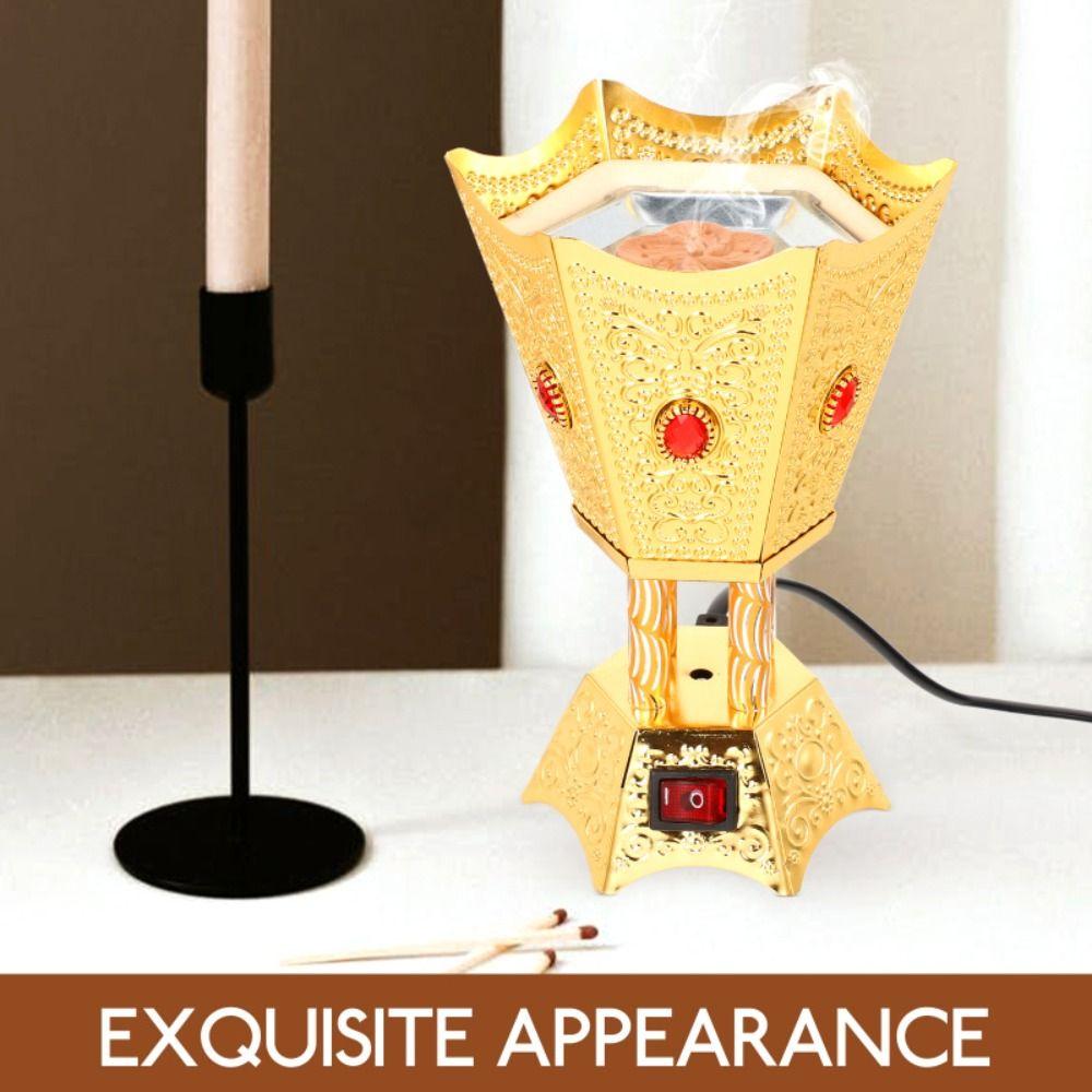 

UK Plug церковная печь из сандалового дерева элегантный арабский электрический держатель для благовоний домашний декор