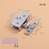 652F Frameless Shower Door Hinges Glass Door Hinge Furniture Wine Cabinet Glass Clamps Replacement Parts Wear-resistant