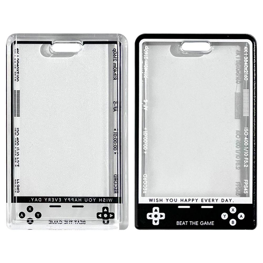 1Pcs New Kpop Card Holder Korean Fashion Transparent Student Card Protector Display with String Photocard Holder for Kids Idol
