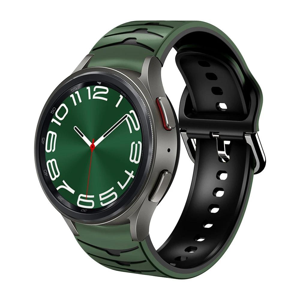 Silicone No Gaps Strap For Samsung Galaxy Watch 7/6/5/4 44mm 40mm 5Pro 45mm Bracelet Band Galaxy 6 Classic 47mm 43mm 46mm Correa