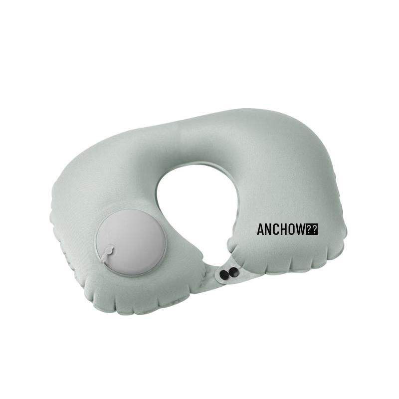 ANCHOW Portable Inflatable U-shaped Travel Pillow
