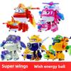 Super Wings Cartoon Transforming Toys Jett Paulie Dizzy Mira Wish Protector with Energy Ball  Gift
