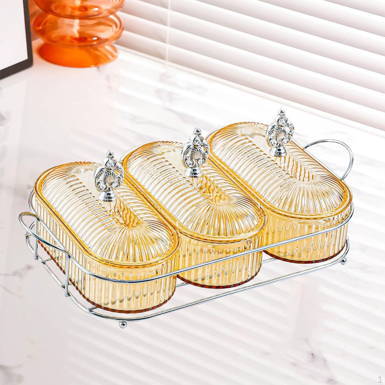 

Блюдо для сухофруктов Разделенная миска для закусок Десертное блюдо для торта Тарелка Поднос для закусок amber