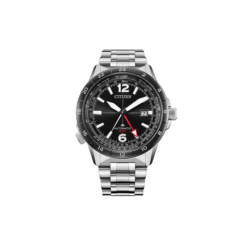 

CITIZEN Sky Eagle Series Sports Leisure Simple Mechanical Movement Steel Strap 45mm Men s Watch Black Dial NB6046-59E чорний