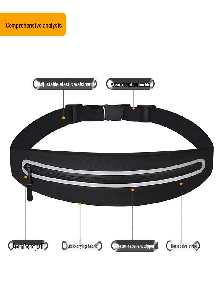 Unisex Waterproof Slim Running Belt: Multifunctional Phone Pouch for Outdoor Sports, Cycling, and Fitness