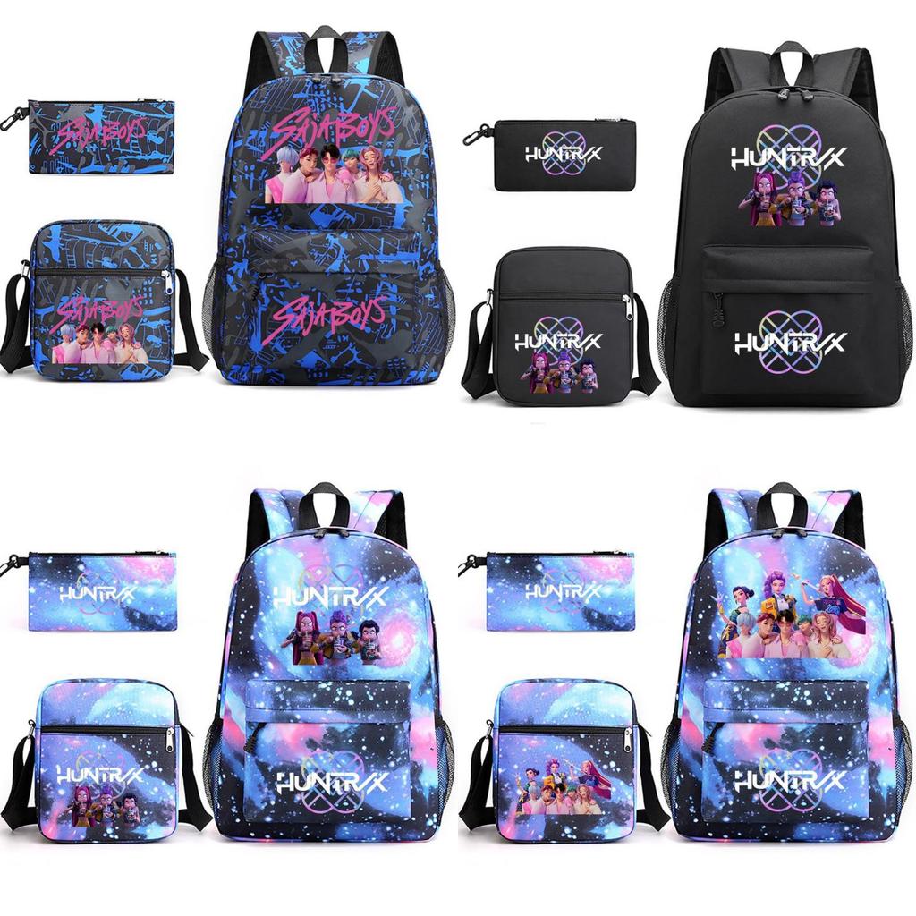 Kpop Dämonenjäger Kinderrucksack mit atmungsaktivem Oxford-Stoff für Schule und Freizeit
