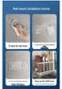 Wall-Mounted Stainless Steel Chopstick and Spoon Holder with Drainage