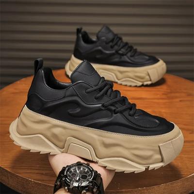 2025 Mode Herrenschuhe Dicke Sohle Lässige Sportschuhe Atmungsaktiv Erhöhend Rutschfest Laufschuhe Wanderschuhe Mode Herrenschuhe