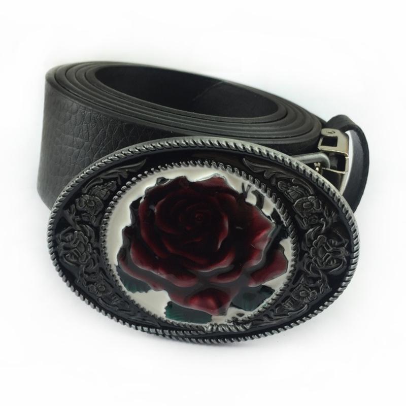 Středověké přezky na opasek s náhradní růží Westernový kovbojský styl
