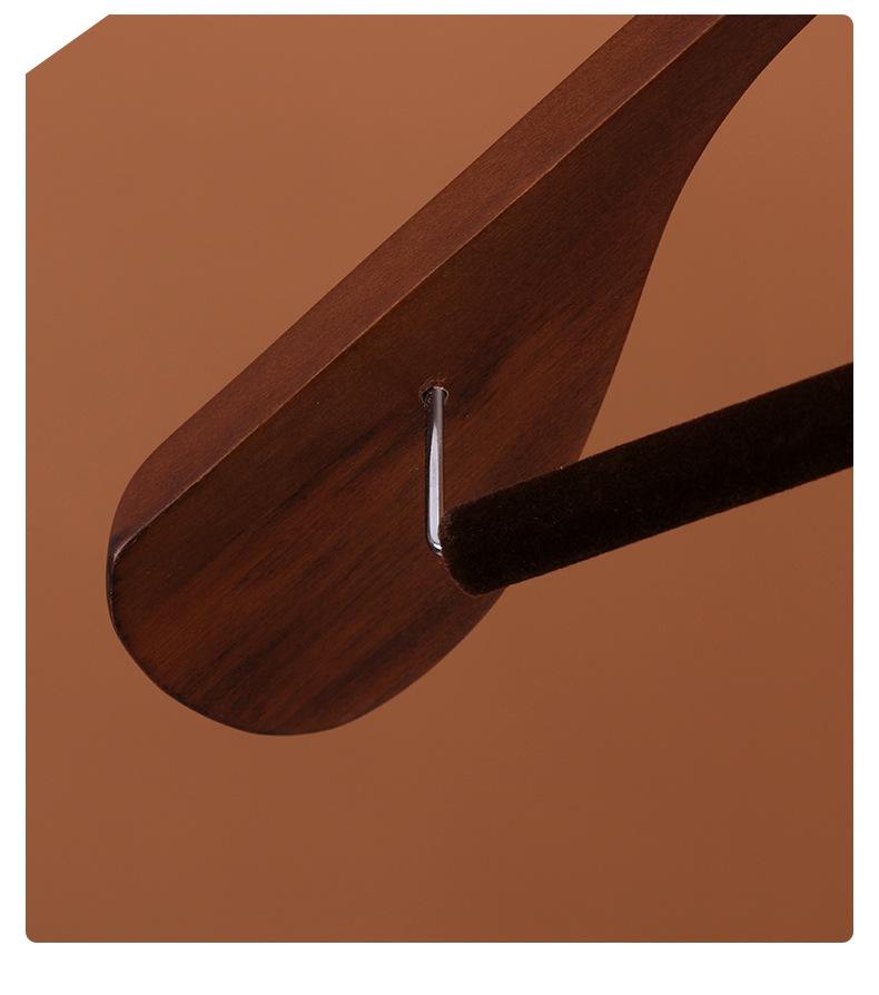 Luxuriöse Holzkleiderbügel Mantelbügel Jacke Oberbekleidung Hemdenbügel mit breiter Schulter 360 Grad drehbare Haken Antirutschstange