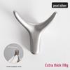 Nordic Creative Zinc Alloy Ox Horn Wall-Mounted Coat Hook for Bathroom, Kitchen, or Entryway.