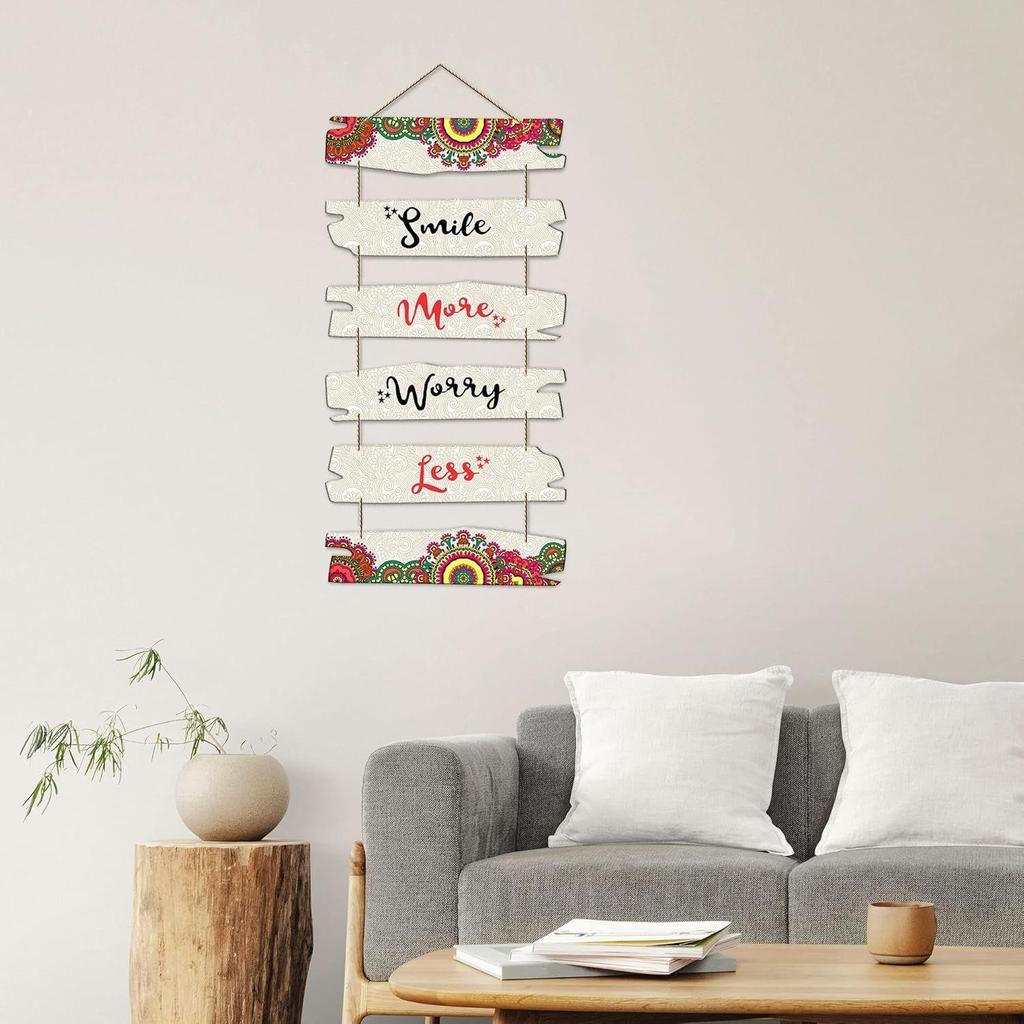 Wall Hanging Wooden Art Decoration Item for Living Room | Bedroom | Home Decor | Gifts | Quotes Decor Item | Wall Art For Hall | Mdf Wall Decoration