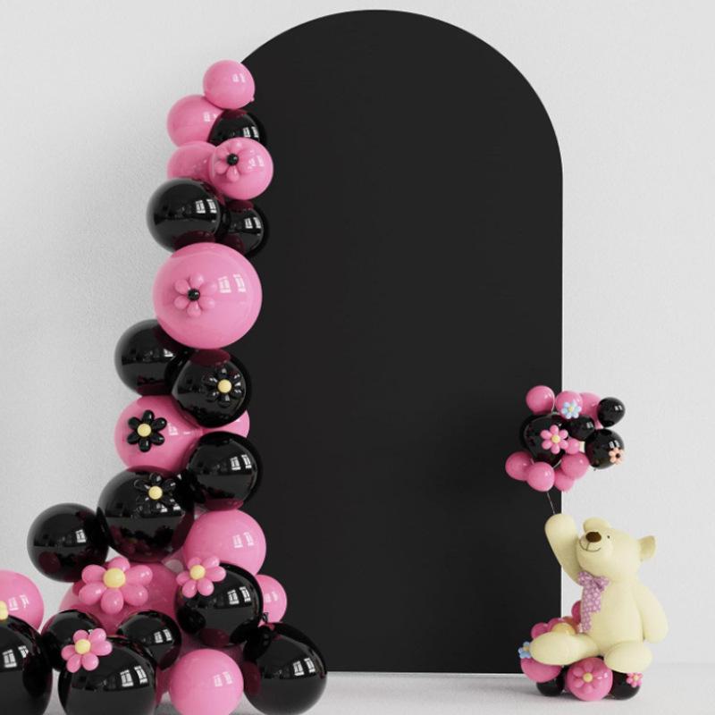 U-Shaped Iron Arch Kit with Elastic Cloth Cover for Parties & Weddings