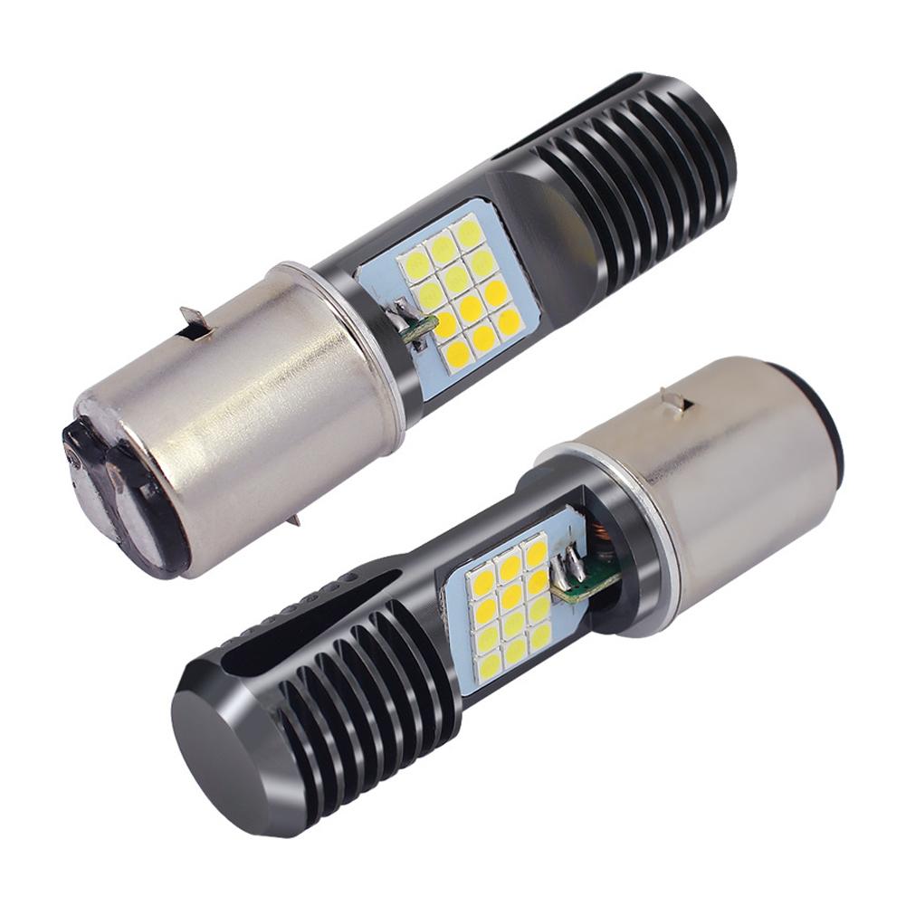Motorcycle Headlight Motorcycle Scooter H4 BA20D PX15D 24 LED Light Super Bright Light Lamp Moto DRL Lights