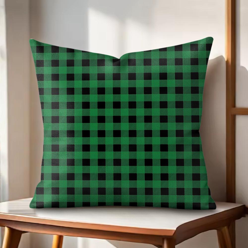 Happy St Patricks Day Cushion Cover Natural Linen Organic Fabric DoubleSided Printing Couch Pillow Covers Home Decor