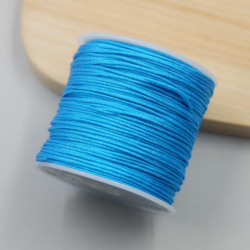 A Strand Of Blue Silk Braided Hair Bracelet A Jade Thread Diy Handwoven Bracelet Necklace Pendant Lanyard Hand Rope Red Rope