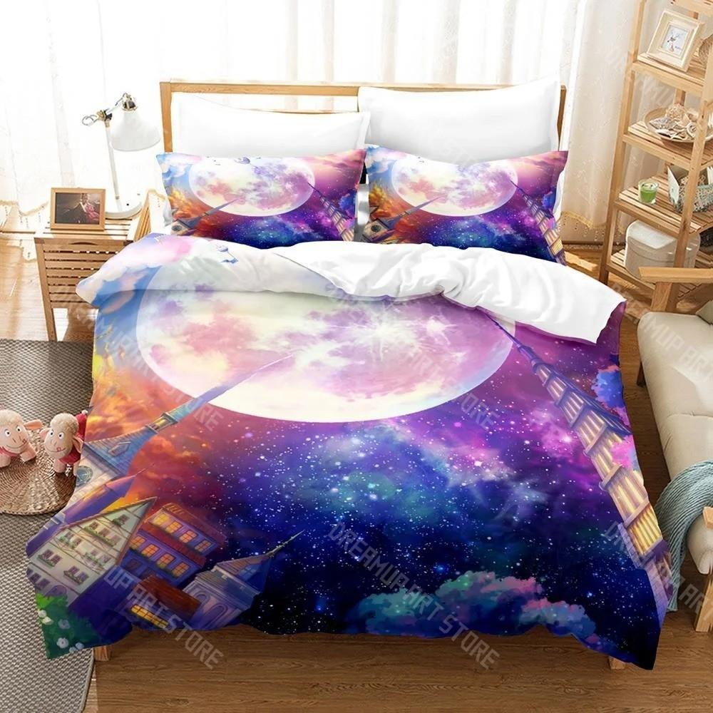 3D Printed Promise of Wizard Anime Bedding Set for Boys Girls Duvet Cover Pillowcase Twin Queen King Full Single Double Sizes