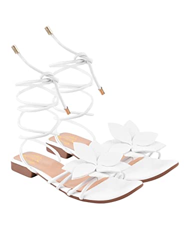 Shoetopia Womens Stylish Comfort Sandals | Open Toe Slip-On Casual Ethnic Daily Wear Sandals for Women & Girls