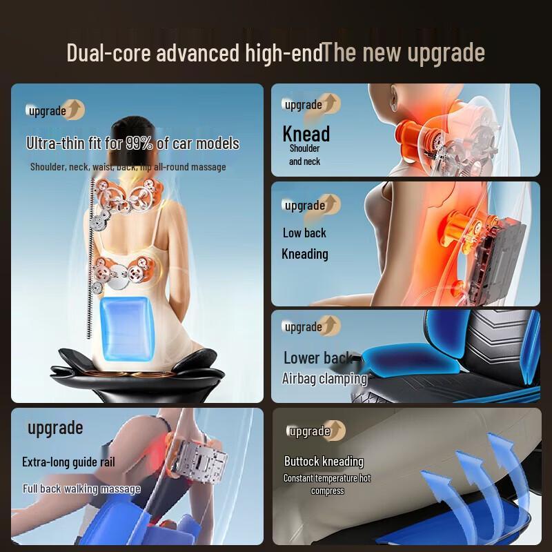 CLORIS S23 Car Seat Massage Cushion CN Plug (adapter Included)