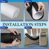 Yousheng Draagbare Airco Slanghoes Airconditioningslang Isolatiehoes Universele Geïsoleerde Hoes voor 5" 5,9" Diameter Afvoerslangen Kanaal Ventilatie