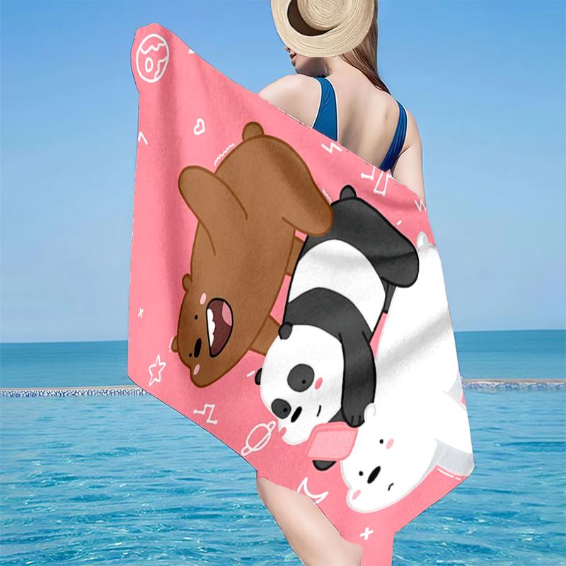Nightly Friends bears Adventure Beach Towel, Super Soft Microfiber, Gift for Her/Him, Birthday, for Pool, Beach, Travel, Home Decor Fan gifts