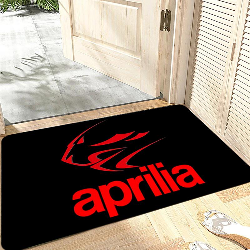 Welcome Floor Mat Non-Slip Foot Rug Italy Aprilias Racing Motorcycles Hallway Carpet Water Absorbed Rugs Bedside Mats Home Decor