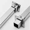 20/25/30/40mm Square Tube Connector Set Stainless Steel Elbow Corner Joint New Flange Base  Fence