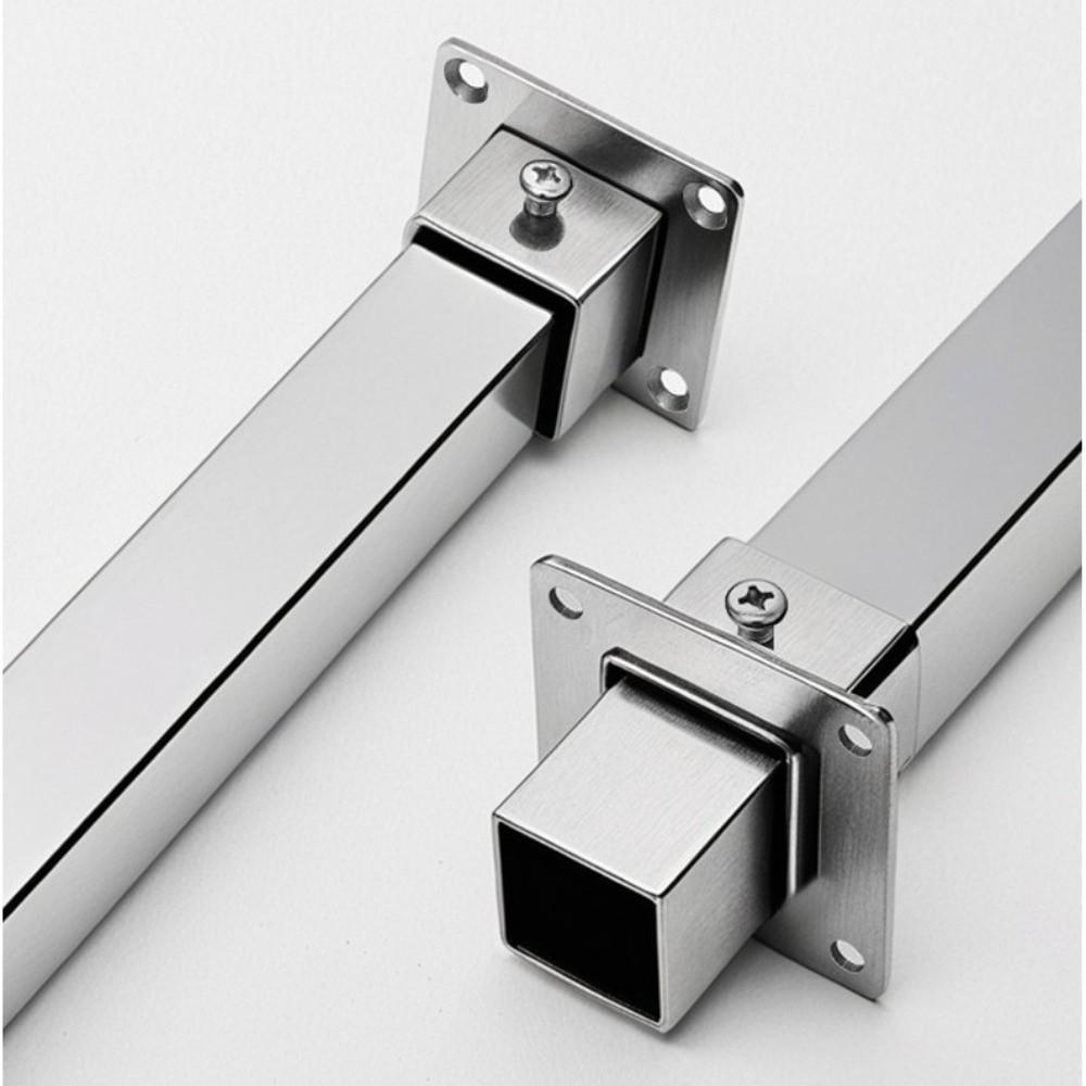 20/25/30/40mm Square Tube Connector Set Stainless Steel Elbow Corner Joint New Flange Base  Fence