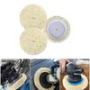 3Pcs Premium Wool Polishing Pad Buffing Pad Ideal For Vehicle Paint Repair Detailing And Finish Enhancement