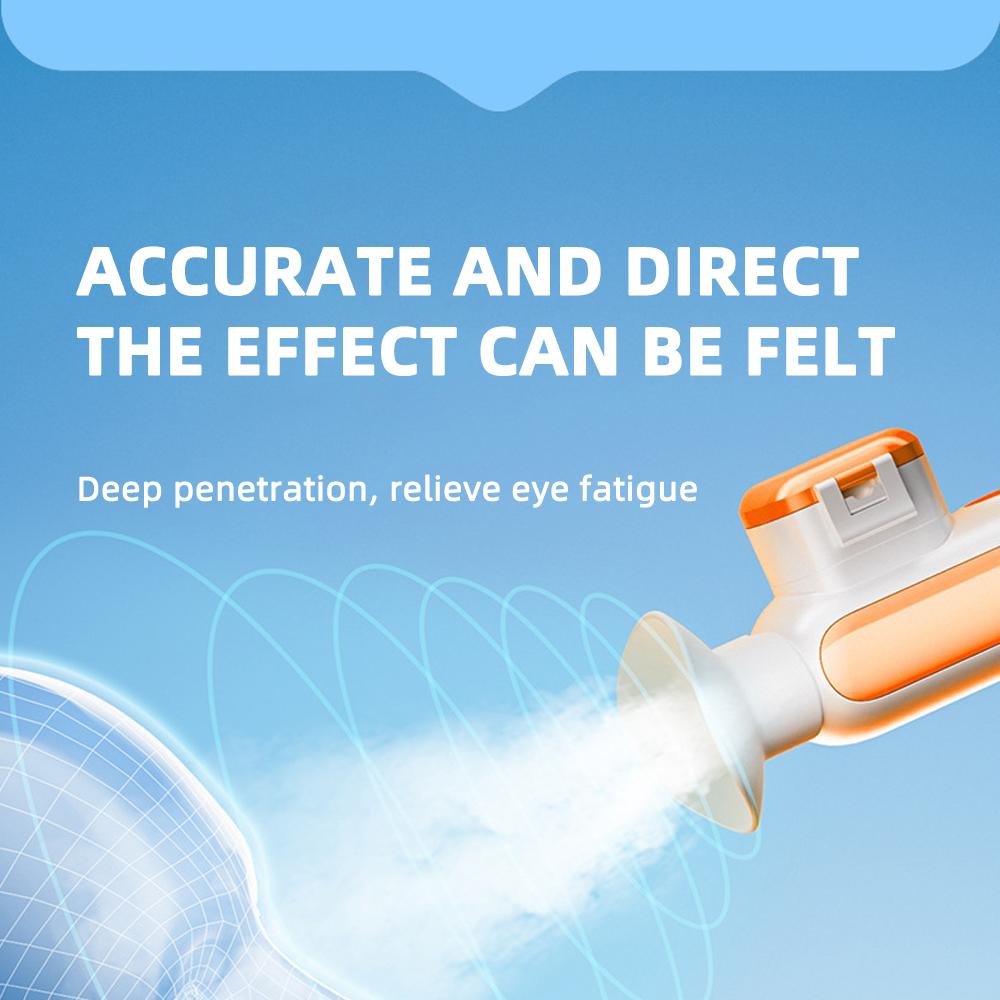 Cold and hot compress and nebulization eye moistening device