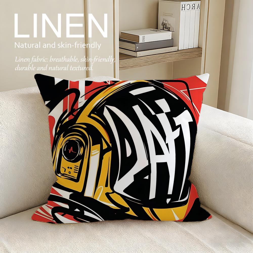 Music Daft Punk Cushion Cover Pillowcase Set Pcs X X Breathable Washable Sofa Cushion Cover