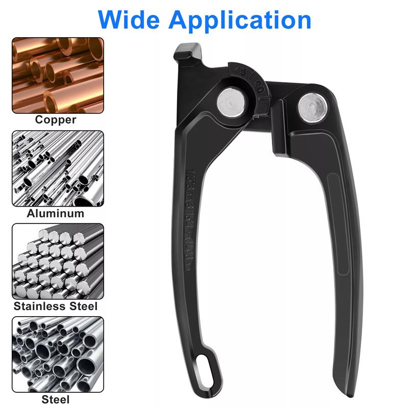 Kupferrohrbieger, Rohrbieger 1/8 Zoll, Kraftstoff-Bremsrohrbieger Handwerkzeug 1/8 Zoll 3/16 Zoll 1/4 Zoll, 3 in 1 Rohrbieger