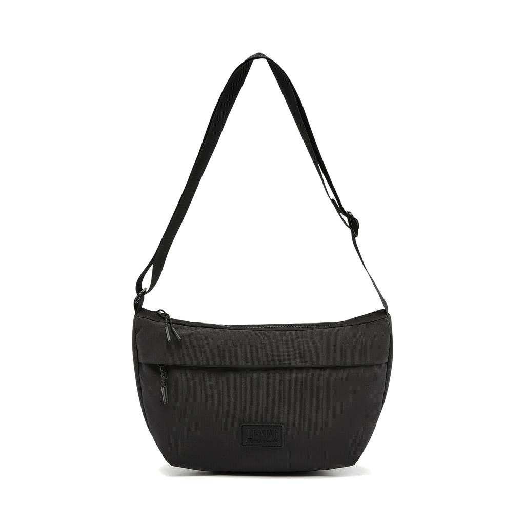 Li Ning Sports Trendy Collection Polyester Crossbody Bag, Shoulder Bag Women's Black ABDW131-1