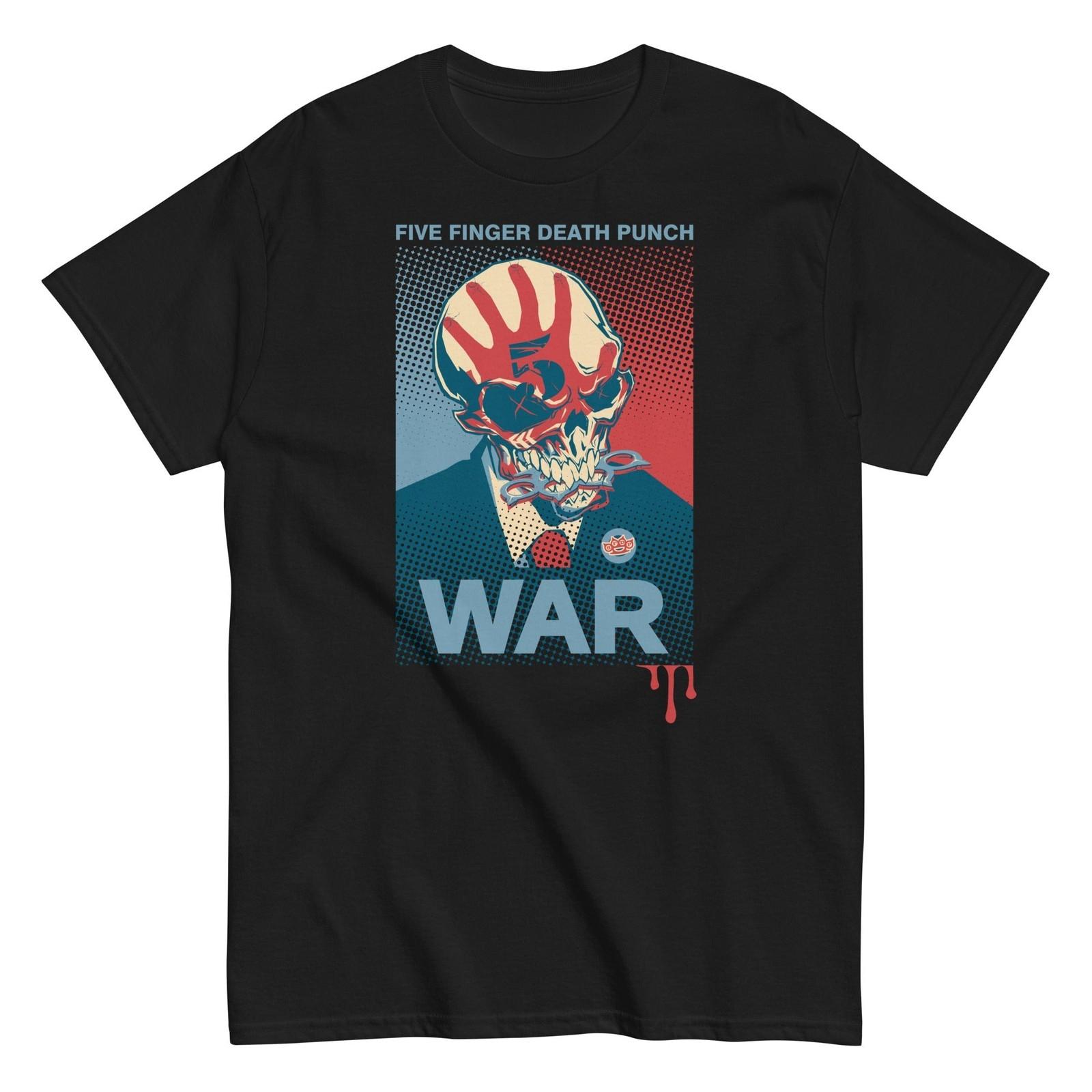 MerchMoment Five Finger Death Punch War T-Shirt T-Shirt Black New M