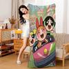 P-Powerpuff Anime G-Girls Badetuch Mikrofaser Weich Wasserabsorbierend Atmungsaktiv Für Mädchen Kinder Dekorative Cartoon Strandtuch