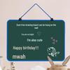 Double-Sided Magnetic Chalk & Whiteboard for Kids' Drawing & Home Office Messages