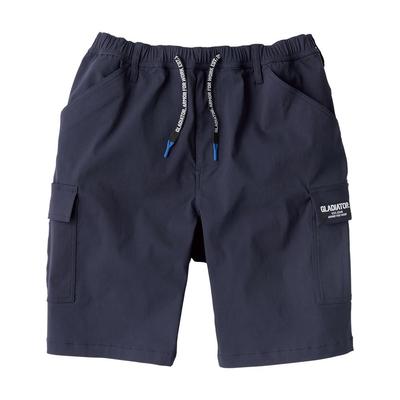 Casual Cool Stretch Light Short Cargo Super Stretch Elastic Navy [Gladiator] Pants, Pants, Material, Waist,
