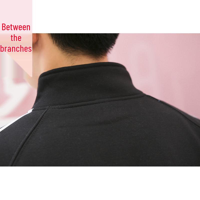 Fleece-Lined Women's Hooded Jacket with Embroidered Uniform Design and Stand-Up Collar