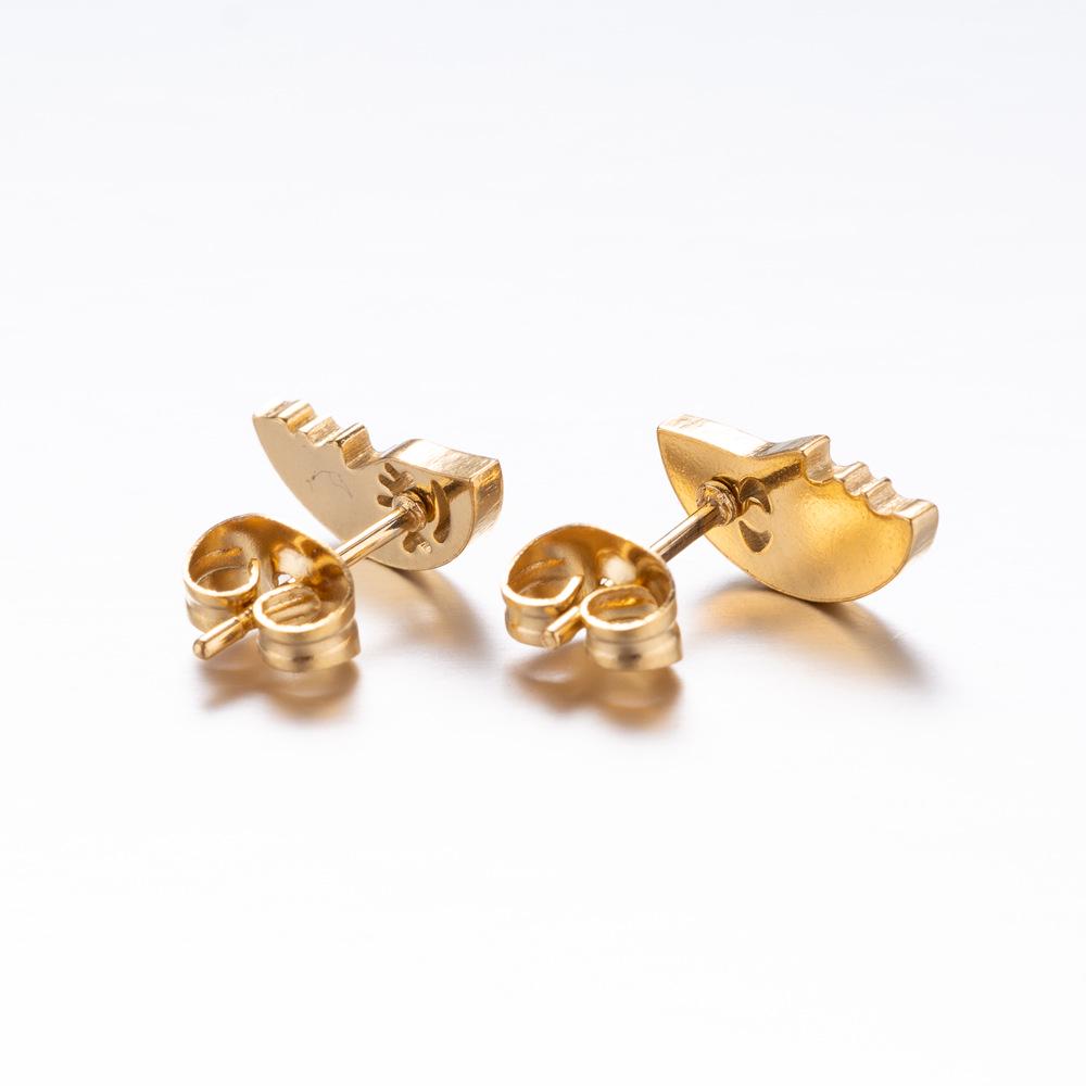 Halloween Geist Kürbis & Weihnachtsbaum Edelstahl Ohrstecker - Asymmetrischer Tierschmuck