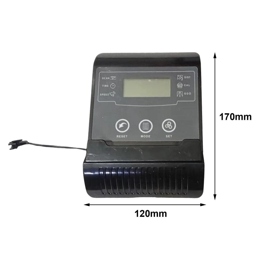 Indoor Stationary Bike Speedometer Heart Rate Multifunctional Rowing Machine Monitor for Fitness