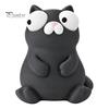 Unique Office Decor 3D Printed Funny Cartoon Cat & Goose Figurine with Movable Eyes, Flexible Eye Expression Toy Cute Animal Desk Decor, Stress Relief