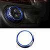 For Buick Envision 2016-2020 Blue Alloy Headlight Switch Control Knob Ring Trim