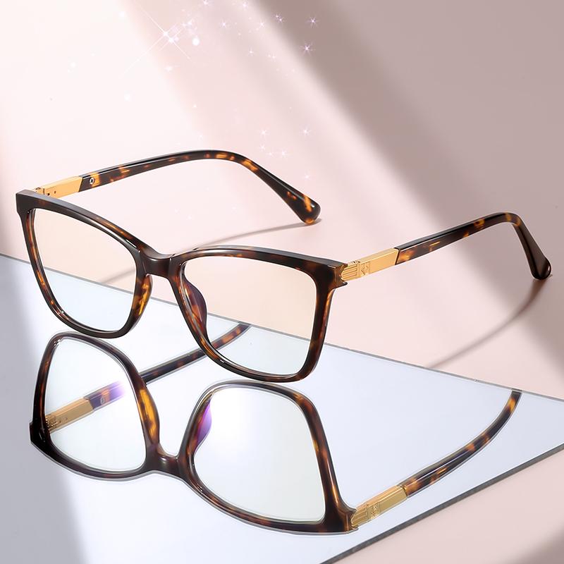 New Elegant Black Silver Eyewear - Anti-Blue Light, Durable & Fashionable, Great for Work, Study & Everyday Fashion