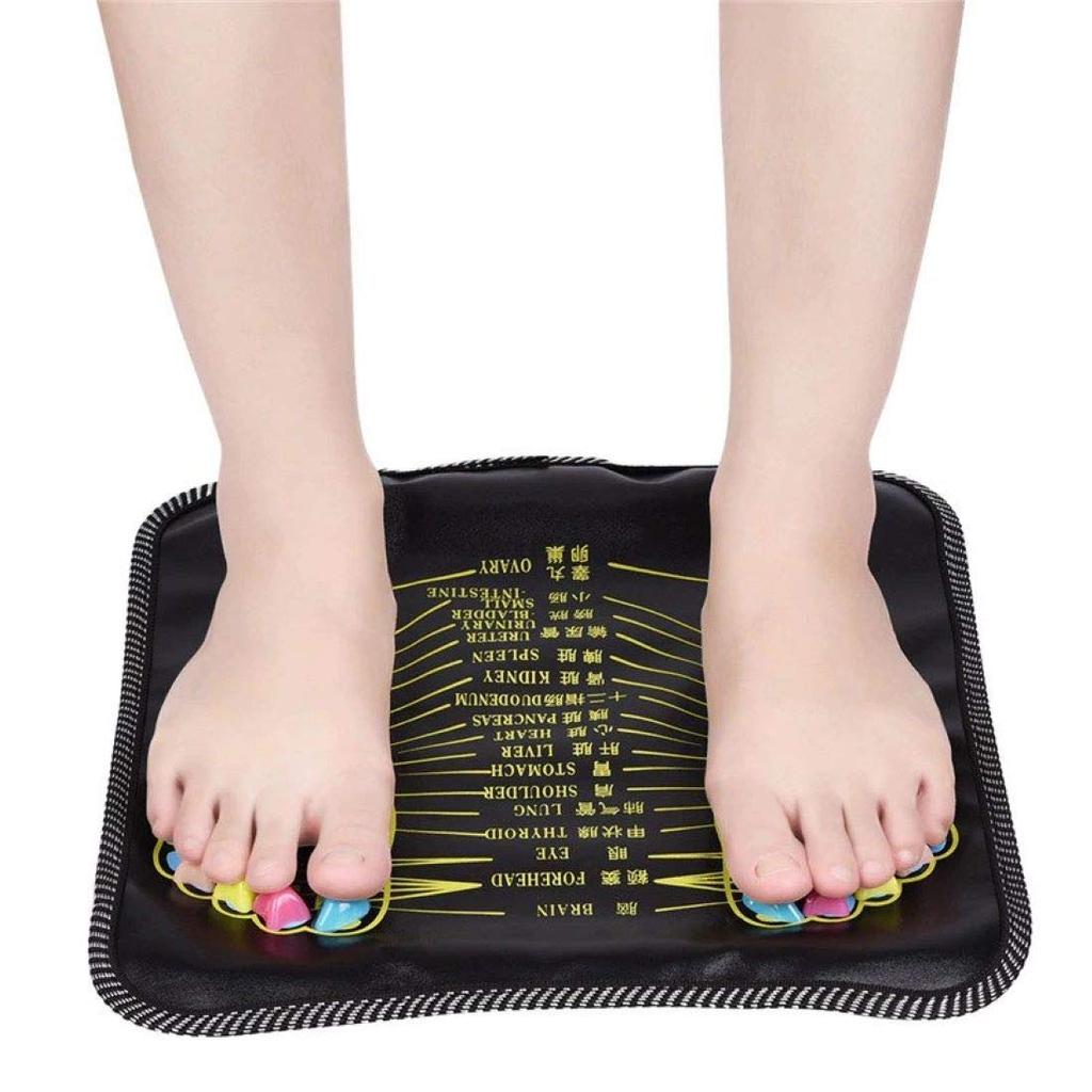 Digital Shoppy Foot Leg Pain Relief Walk Acupressure Massager Mat, Multi color