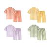 Set Pigiama in Cotone Stile Giapponese: Manica Lunga per Uomo e Donna, Pantaloni in Garza a Doppio Strato, Ideali per Coppie in Autunno.