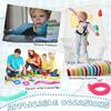 6Pcs Novelty Funny Colorful Alpaca Lala Le Bracelet Stress Relief Sensory Toys Decompression Noodle Stretch Rope Toy Autism Gift